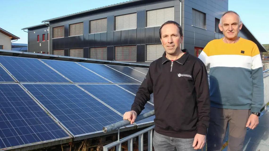Photovoltaik als Haupt-Energiequelle bei mk-messtechnik GmbH und Kluge CNC. Foto: Katja Eisenhardt