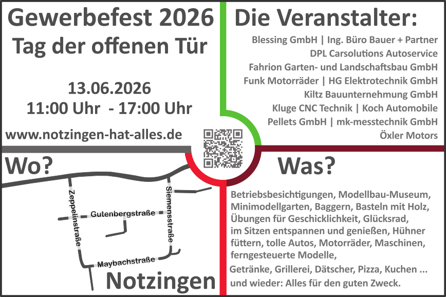 Gewerbefest 2026 in Notzingen